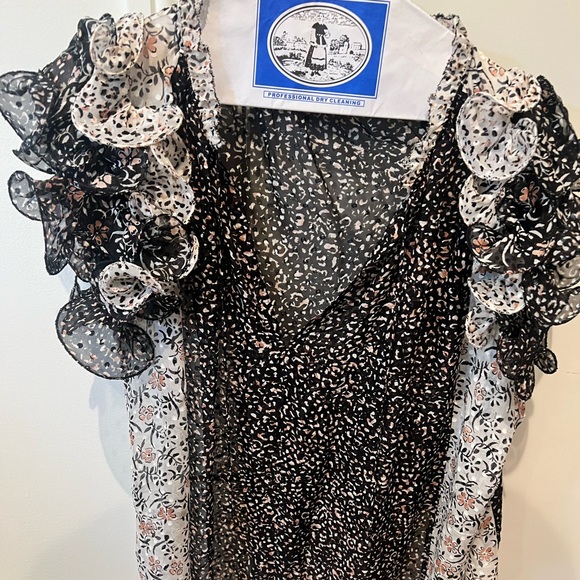 Ulla Johnson short sleeve ruffle blouse - Picture 2 of 4